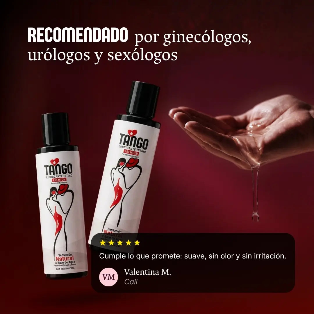 Tano lubricante Intimo es Compatible con preservativos y juguetes sexuales.